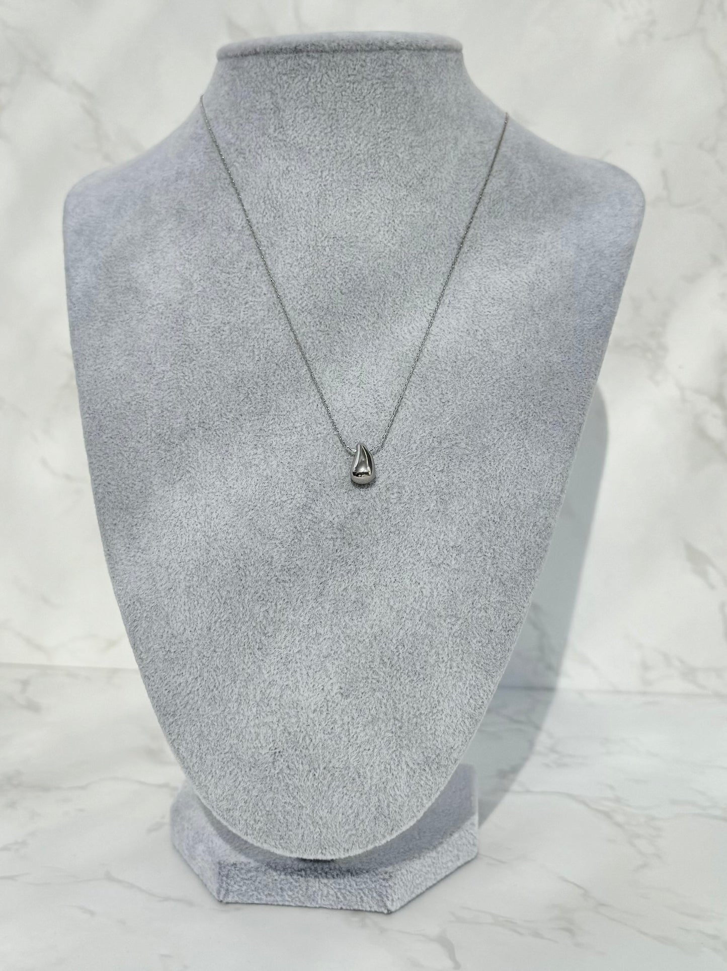 Silver Drop Necklace