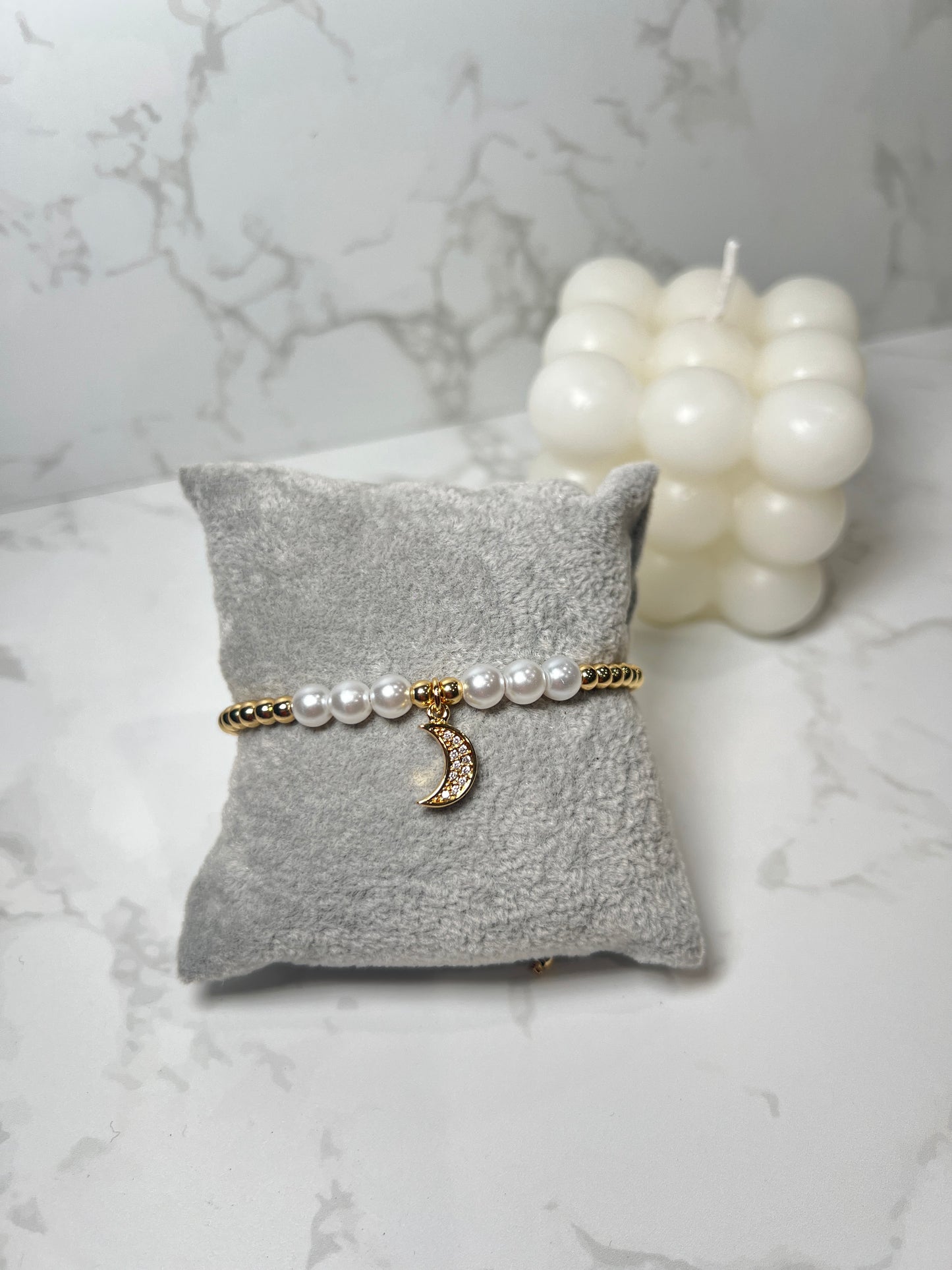 Gold & Pearl Bracelet