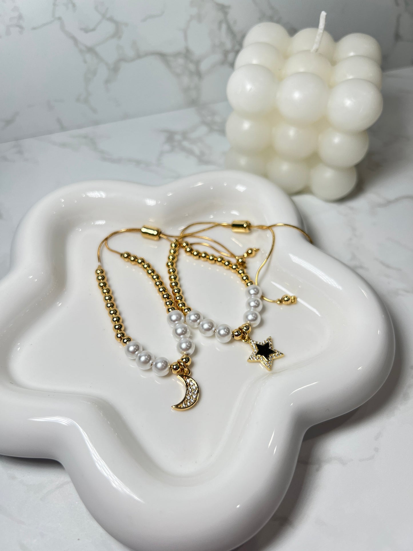 Gold & Pearl Bracelet