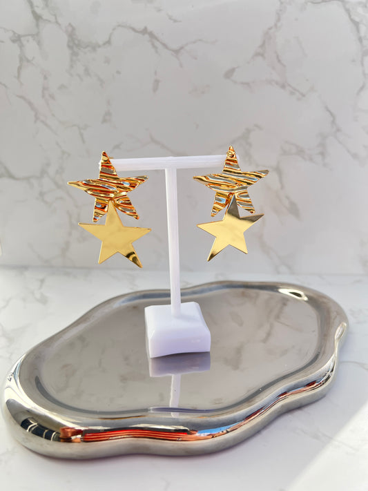 Two Star Earrings