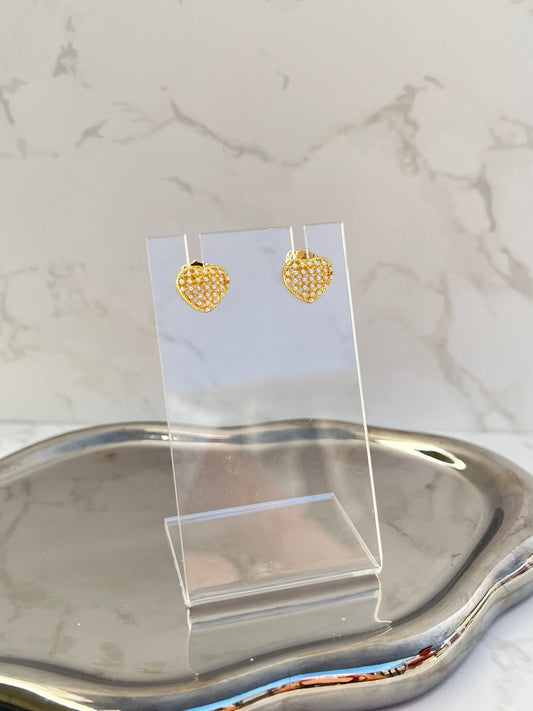 Gold & Pearl Earrings